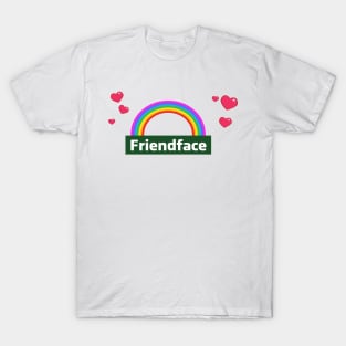 Friendface Rainbow and Hearts T-Shirt